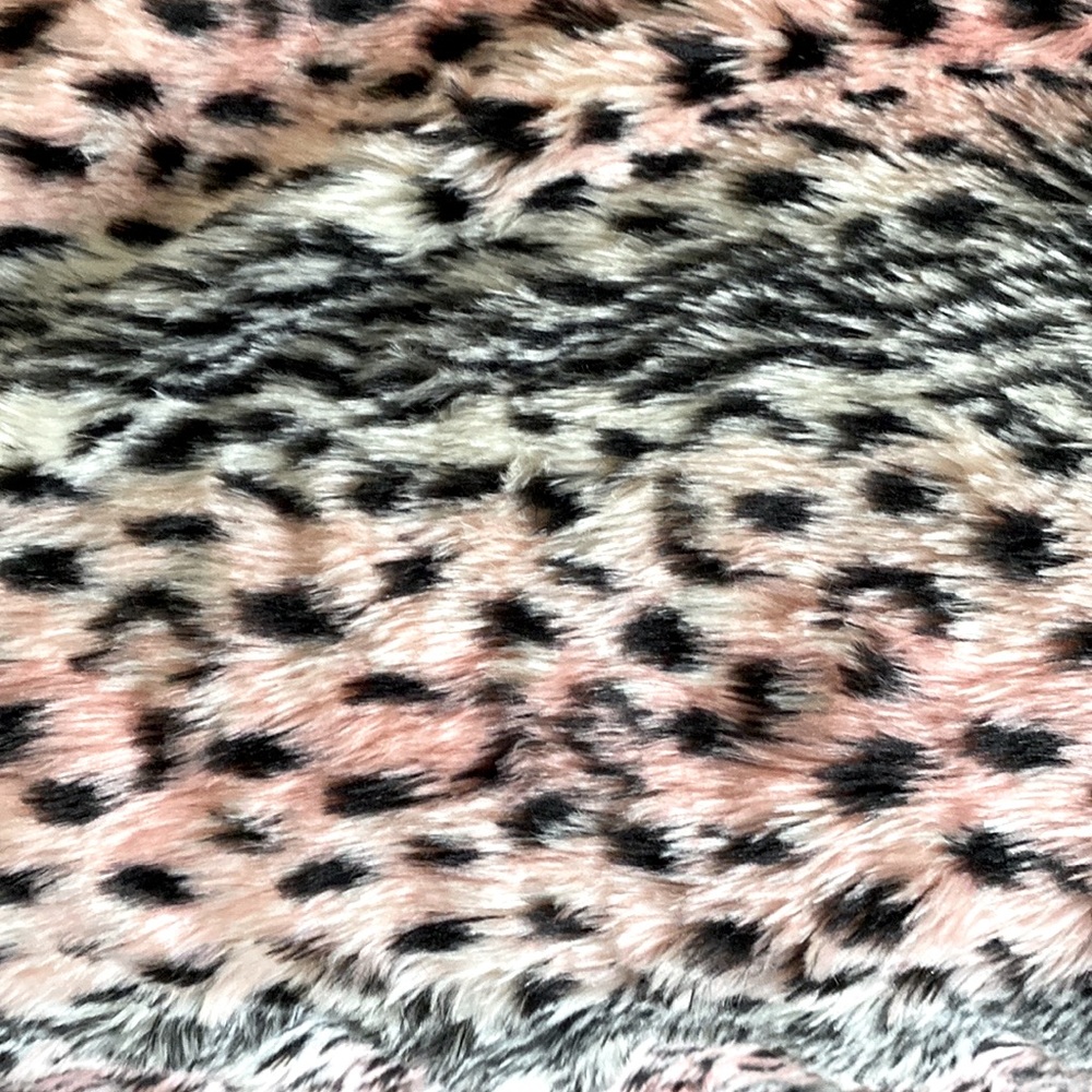 72”x 67” Piece of Faux Leopard Print Material.